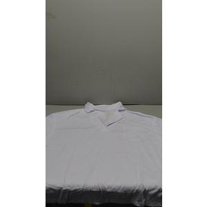 LilyCoco Womens V Neck Collared Shirt Casual Summer Short Sleeve Loose Fit T Shirts White Large