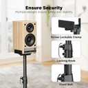 XINLEI Speaker Stands Pair for Surround Sound Height Adjustable 37.4”-48.4”