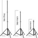SLOW DOLPHIN Photo Video Studio 10x7ft(WxH) Adjustable Backdrop Support System Kit Background Stand with Carry Bag, One Size