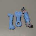 Puppy Toys, 9 Pack Dog Chew Toys for Puppy, Cute Blue Small Dog Toys, Teething Toys for Puppies, Soft Durable Interactive Chew Toy for Small Dogs