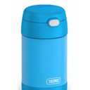Thermos Stainless Steal Food Jar with Folding Spoon-Blue