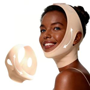 Collagen Face Sculpt Wrap, Reusable & Washable Face Mask for Wear While Sleeping, Face Wrap for Chin & Jawline, Skin-Friendly and Breathable, Supports Jawline Sculpting & Firming