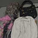 EBYTOP 2023 Old Lady Costume for Kids Granny Dress Halloween Accessories for Girl (Small(5-7yr), Set 1-wh)