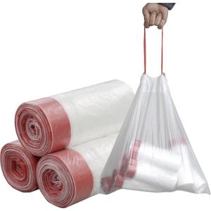 Pekky 10 Gallon Kitchen Trash Bags, Medium Drawstring Garbage Bags, 108 Counts