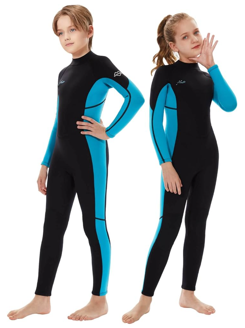 Hevto Kids Wetsuit for Boys Girls Toddler Youth 3/2mm Neoprene Full Wet Suits in Cold Water for Swimming Surfing Diving, 10