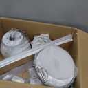 52inch Ceiling Fans with Lights, Low Profile Ceiling Fan with Light and Remote Control/APP Control, DC Reversible Motor, Noiseless, Flush Mount White Ceiling Fan for Bedroom, Indoor/Outdoor Use