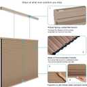 Top Down Bottom Up Shades,Blackout Cellular Shades Cordless,Top Down Bottom Up Cellular Shades,Honeycomb Blinds for Windows,Cellular Blinds Cordless,31Wide*72High,Light Brown