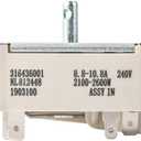 316436001 OEM Infinite Switch Compatible with Frigidaire and Affiliated Brands Replaces Parts 316021501, 1155395, EA1145040, AH1145040, White, NT-R68C