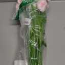 Kisflower 30Pcs Latex Tulips Real Touch Pink Artificial Flowers Fake Tulips Arrangement Bouquet for Home Office Wedding Decor (Pink)