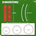 Christmas Tree Fences Party Decoration 28Pcs Red