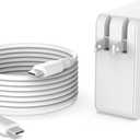 65W Fast Charger Fit for Samsung Laptop Charger, Galaxy Book Pro, Pro 360, Notebook, Ep-Ta865 More Devices with USB Type C Connector, Foldable Scratch-Resistant Plug, PD, Detachable 7.5FT Cable