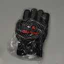 QUWIN BBQ Gloves, Oven Gloves, 1472 Extreme Heat Resistant,Grilling Gloves Silicone Non-Slip Oven Mitts, Kitchen Gloves for BBQ, Grilling, Cooking, Baking-1 Pair (Black, One Size Fits Most)