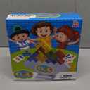 64Pcs Tetra Tower Game, Family Board for 2 Players Family Games, Christmas Stocking Stuffers for Teen Boys, Girls, Kids, Adults, Building Blocks Balance Games Toys for Family and Classroom