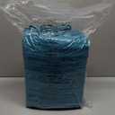 Bedsure Comforter Full Size - GentleSoft 3 Pieces Fluffy Double-Side Fleece Comforter Set, Cozy Striped Room Decor Aesthetic, Luxury Teal Full Size Bedding with 2 Pillowcases, 82x86 Inches