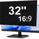 32 Inch Privacy Screen for Computer Curved Monitor Blue Light Screen Protector Anti Glare Anti-Scratch Monitor Privacy Shield Screen 32 Inch 16:9 Aspect Ratio