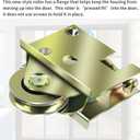 2 Pack 0C5Y00P0 Sliding Patio Door Rollers Compatible with P-Ella Sliding Patio Door, Height Adjustable 1-1/2" Steel Ball Wheel Bearing Rollers, Can Bearing Weight 265 Lbs, Fits Doors Made After 1992