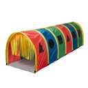 Pacific Play Tents 95200 Kids Super Sensory 9-Foot D Style Institutional Crawl Play Tunnel, 9' x 30" x 30", Multicolored