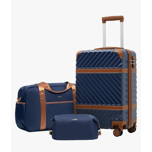 Coolife Luggage Set Suitcase Carry On Luggage PC Hardshell Luggage TSA Lock Spinner Wheels Telescopic Handle