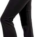 Zenana Women Fold Over Waist Cotton Stretch Flare Leg Boot Cut Yoga Pants Leggings, M