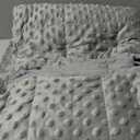 Sivio Weighted Blanket, Weighted Blanket,Soft and Cozy Cooling Heavy Blankets, Calm and Nap, School and Home, 3lbs 36 x 48inches, Grey