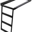 Buyers Products 5233000 Black 3 Rung Retractable Truck Step, Heavy Duty Non Slip Truck Bed Ladder Step for Trucks, Trailers, Semis, Powder Coated Steel, Slide In Storage, Bolt On or Weld On Install