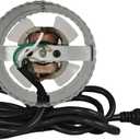 Suncourt 4-Inch Inline Duct Booster Fan  Quiet Single-Speed Inductor Inline Fan with 6-Foot Power Cord, UL Safety Certification, and Simple Installation (DB204C)