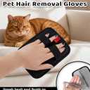 Pet Hair Removal Gloves for Cats & Dogs, Reusable Electrostatic Grooming Gloves, Hair Remover Tool for Couch, Furniture, Carpet, Car Seat, Clothes (Regular Type)