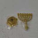 7-Branch Hanukkah Menorah Candle Holder for Shabbat,Tabernacle, Menorahs for Chanukah(Gold)