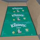 Kleenex Lotion Facial Tissues with Coconut Oil, 8 Flat Boxes, 180 Tissues Per Box, 3-Ply
