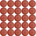50 Pack 9-Inch 10 Hole 240 Grit Hook-and-Loop Drywall Sandpaper - Aluminum Oxide Sanding Disc for 9" Drywall Sander Wood Furniture Finishing