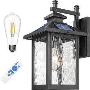 FEMILA Solar Outdoor Wall Lights Exterior, Modern Solar Lights for House, 16.7"