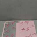 May Chen Case for iPad Pro 11-Inch M5/M4 2025/2024 (6th/5th Generation), Clear Transparent Print Back Shell Slim Stand Shockproof Tablet Cover, Auto Wake/Sleep, Pink Bows