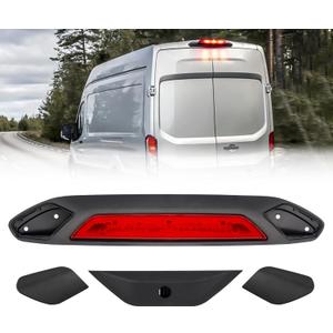 Third 3rd Brake Light Assembly for 2018-2019 Ford Transit 150 250 350HD, Sequential LED High Mount Stop Light Rear Center Cab Tail Lamp Replacement for Transit 18 19