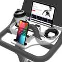 Desk Attachment Compatible with Peloton Bike (NOT Bike+) Tray Holder for Phone, Cup, Tablet, Ergonomic Platform Tray Accessories for Peloton Spin Bikes Transparent Acrylic Material