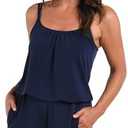 Maxine of Hollywood Womens Romper One Piece Swimsuit 18W