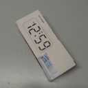 Peakeep Small Digital Alarm Clock Plug in for Bedrooms Bedside, Tiny Electric Clock Large Big Numbers Display Battery Backup for Desk Table, 6 Dimmers, 5 Adjustable Alarm Volume (Black)