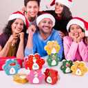 24 Pcs DIY Christmas Advent Calendar Boxes, 24 Days Advent Countdown Gift Boxes, 3D Dog Paw Christmas Cardboard Number Boxes for Kids Family Xmas Winter Holiday Decoration Supplies