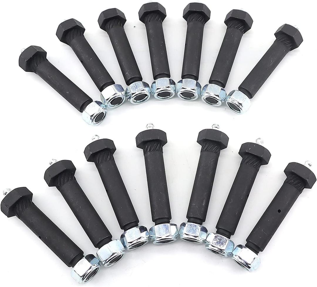 Trailer Axle Spring Shackle Greaseable Spring Bolt 9/16 x 3 14pcs