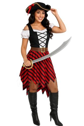 Morph Pirate Costume Women, Womens Pirate Costume, Pirates Dress Women, Womens Halloween Costumes, Women's Halloween Costumes, Size: Medium