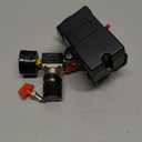 Air Compressor Pressure Switch Control Valve, cnaodun 90-120 PSI Air Compressor Switch Equips Four-Port Pressure Regulator Gauge 1/4 NPT Thread