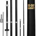 Feather Flag Pole Kit 15ft Tall 1 Pack Fits 8-9ft & 11-12ft Feather Flags Only, 100% Fiberglass Flag Pole with Heavy Duty Ground Spike for Business Flags, Swooper Flags & Feather Banners