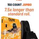 KT Tape PRO Extreme, Synthetic Jumbo Kinesiology Athletic Tape, 150 Count, 10” Precut Strips, Titan Tan
