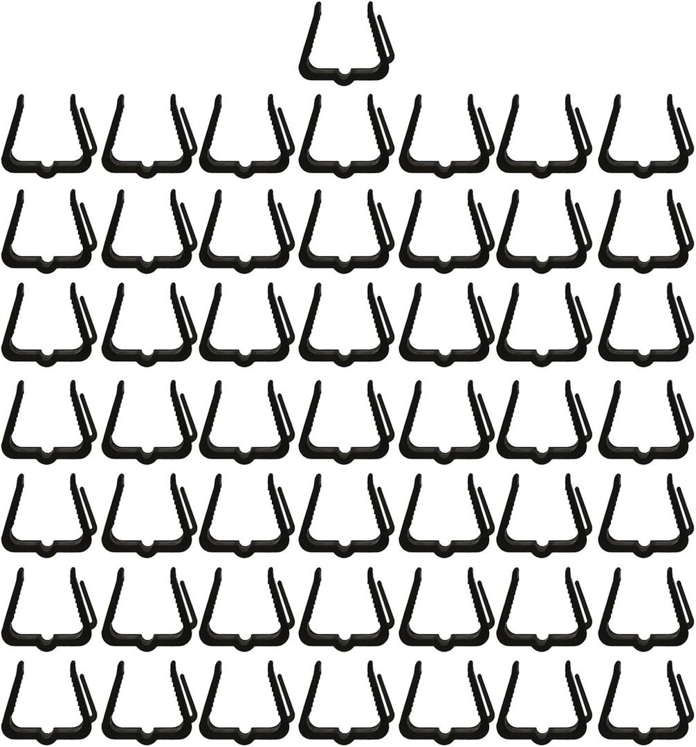 50Pieces Effective Fascia Board and Deck Banister Clip for Holiday Light Hanging Multifunctional and Sturdy Designs Multipurpose Light Clip