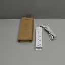 Flat Plug Power Strip, Ultra Thin Flat Extension Cord - Addtam 12 Widely AC 3 Sides Multiple Outlets, 5Ft, Wall Mount, Desk Charging Station for Home Office Dorm Room Essentials