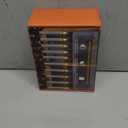 SoulBay Window Candles with Sensor Dusk to Dawn, 10pcs Christmas LED Window Candle Flickering Electric Battery Operated White Cordless Candlesticks Light with Black Base for Xmas Holiday Décor, 0.78"D