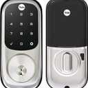 Yale Assure Lock Deadbolt, Satin Nickel Digital Touchscreen Keypad with Z-Wave and Backup Key for Front or Back Entry Door, YRD226-ZW2-619