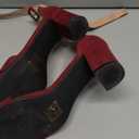 Allegra K Women's Open Toe High Chunky Heel Buckle Ankle Strap Sandals Size 7.5