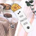 6 x Golden Retriever Gifts Cute Dog Bookmark for Book Lovers, Funny Dog Themed Gift Valentines Gifts for Her Women Men Teens, 2026 Senior Bookish Gift for Book Lover Women Reader Bookworm