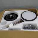 Ceiling Fans with Lights and Remote/APP Control, 41 inch Low Profile Flush Mount Ceiling Fan with Lights, LED Dimmable 5 Reversible Curved Blades 3 CCT 6 Speeds for Bedroom Living Room, Wood