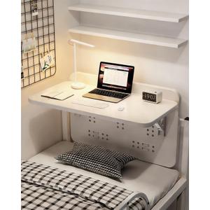 Foldable Bunk Bed Desk No Drill Suspended Shelf, 60 * 30 cm